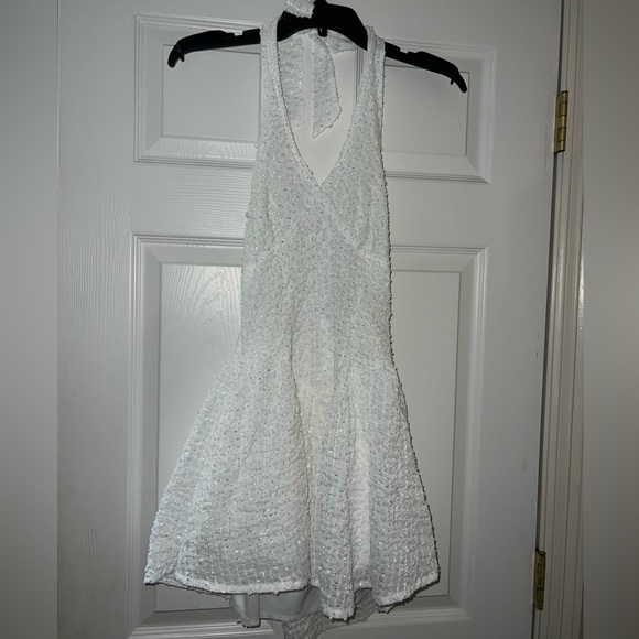 Shein Swiss Dot Tie Backless Ruffle Hem Halter Dress size XS (2) - Picture 1 of 2